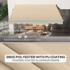 Vynxaria Elegant Awning Retractable Canopy: 13' x 10' Sun Shade for Decks and Balconies - 4 of 4