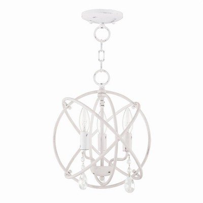 Livex Lighting Aria 3 - Light Chandelier in  Antique White