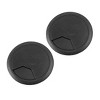 Unique Bargains Plastic Desktop Computer 80mm Grommet Cable Hole Cover Black 3 Pcs - 4 of 4