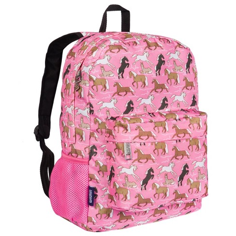 Horses in Pink 15 Inch Backpack