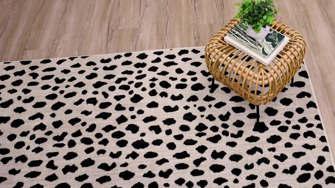 Daffodil Leopard Print Woven Rug - Threshold™, 5 of 15, play video