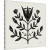 Amanti Art Garden Folk Flowers II Black by Farida Zaman Canvas Wall Art Print Framed 22 x 22-in. - 3 of 4