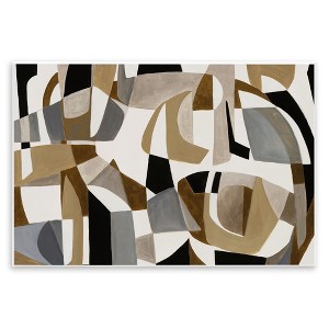 Stupell Industries Brown Overlapping Geometric Shapes, 10" x 15" - 1 of 4