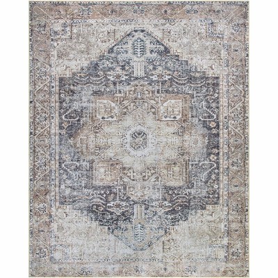 Hauteloom Beige Rosman Washable Rug