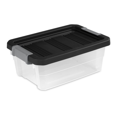 16qt Heavy Duty Latching Clear Storage Box - Brightroom™: Portable ...