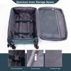 Whisen 3-Piece Set Luggage Sets Lightweight Softshell Suitcase with Travel Bag and Toiletry Bag - 3 of 4