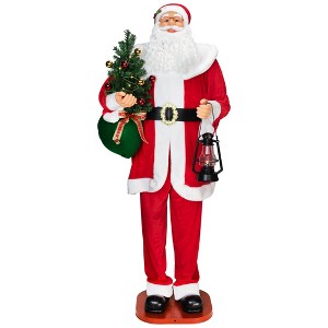 Northlight Animated and Musical Commercial Size Dancing Santa Christmas Figure - 6' - 1 of 4