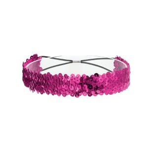 Unique Bargains Women's Elastic Band Sequins Headbands 1 Pc - 1 of 4