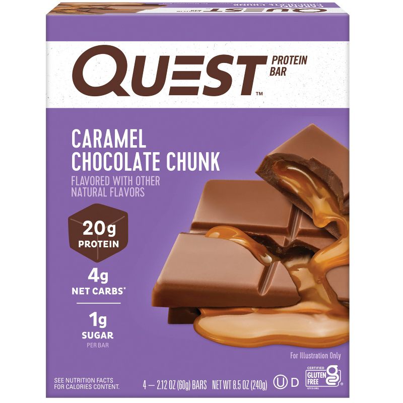 Quest Nutrition Protein Bar - Caramel Chocolate Chunk, 1 of 10