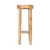 Kate and Laurel Talcott Round Wood Side Table, 12x12x28, Natural - 4 of 4