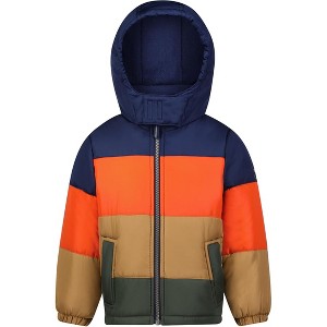 OshKosh B'Gosh Toddler Boys' Heavyweight Colorblock Puffer Coat - 1 of 4