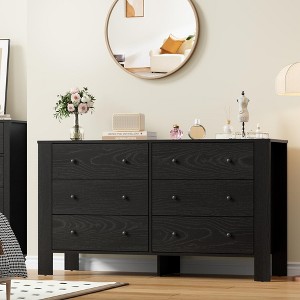 Zstar 6 Drawer Dresser for Bedroom, for Bedroom, Entryway, Hallway, Home Office - 1 of 4