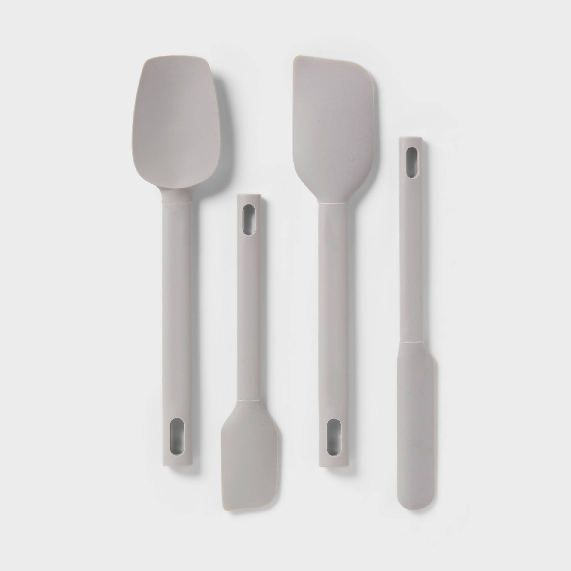 4pc Variety Spatula Set Gray - Room Essentials™