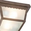 Yosemite Two Lights Exterior Lighting Dark Brown: Flush Mount, All-Weather, UL Listed, No Assembly Required - 3 of 4