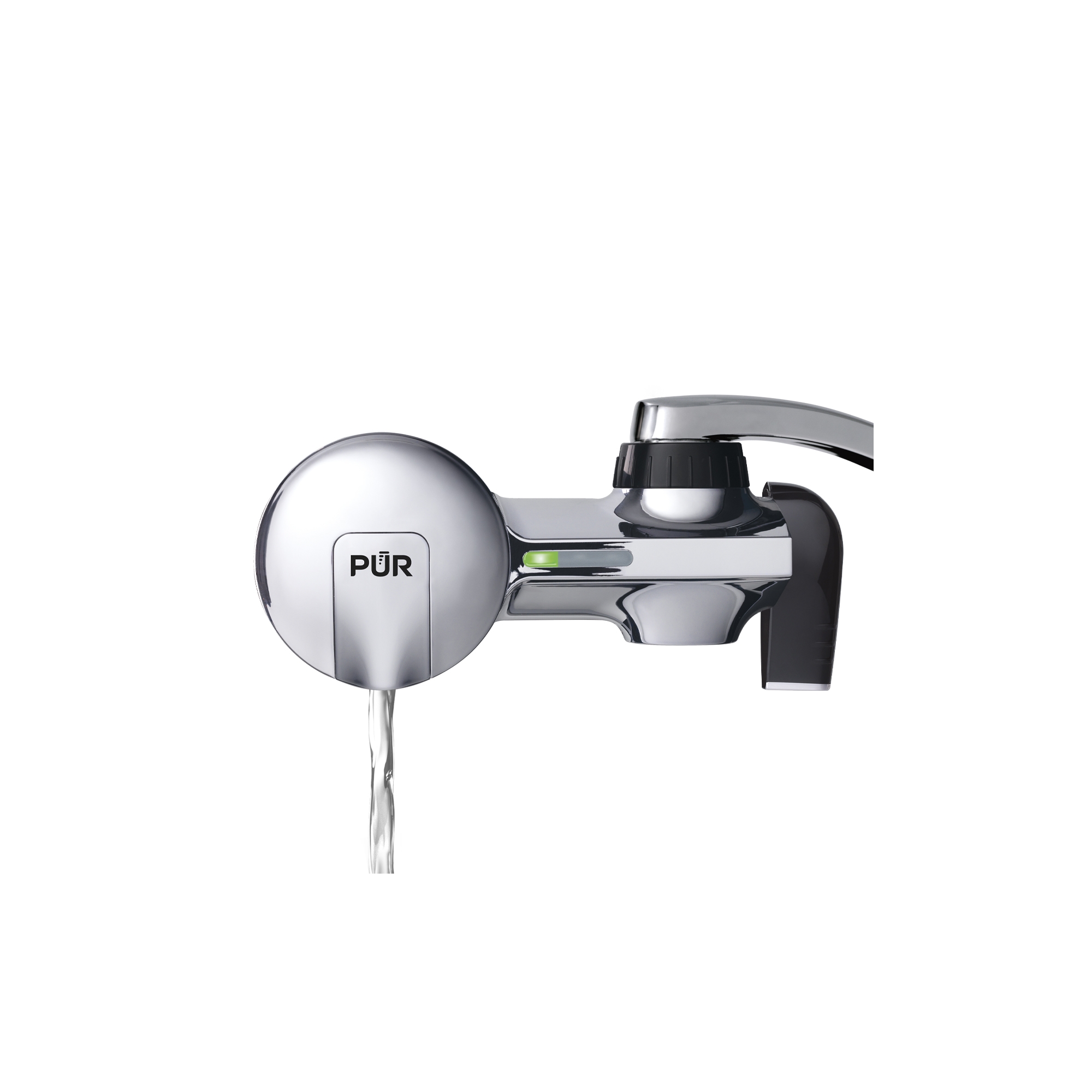 PUR PLUS Faucet Mount Water Filtration System Chrome