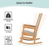 Fortune Candy 1 Person HIPS Rocking Chair with Textilene Backrest and Seat, Weight Capacity 380 lbs - 3 of 4