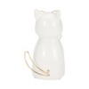 Sagebrook Home Ceramic Puppy with Glasses and Bow Tie Figurine - Contemporary White and Gold Dog Sculpture for Home or Office - 4 of 4