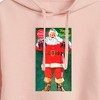 Women's - Coca-Cola - Vintage Santa With Coca Cola Bottles Cropped Graphic Hoodie - 2 of 3