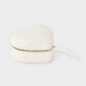 Heart Travel Jewelry Organizer - A New Day™ Cream Shirling - 1 of 2