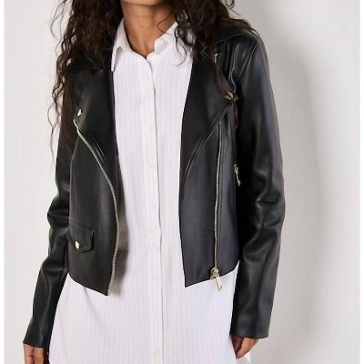 Women's Biker Jacket - APRICOT