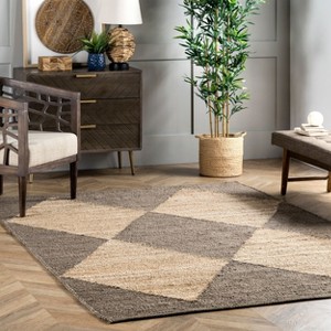 Nuloom Pandora Diamond Jute Indoor Area Rug - 1 of 4