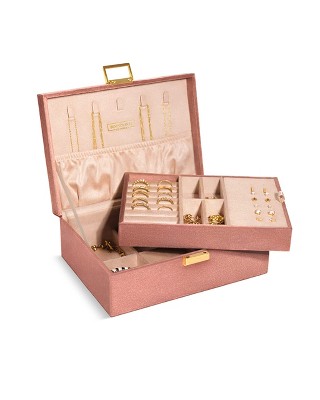 Benevolence La Large Lock Jewelry Box Organizer - Dusty Pink, Women's