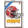 Trends International NFL Kansas City Chiefs - Drip Helmet 20 Framed Wall Poster Prints - 3 of 4