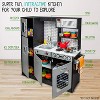 Lil' Jumbl Kids Kitchen Set, Wooden Pretend Play Kitchen with Sounds & Accessories - Charcoal - 2 of 4