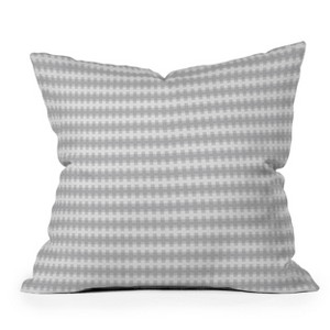 18"x18" Deny Designs ThirtyOne Illustrations Stiches Square Outdoor Throw Pillow Gray - 1 of 4