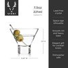 Viski Crystal Martini Glasses - Set of 4, Clear - 3 of 4