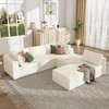 Large Chenille Modular Sectional Sofa with High-Density Foam, 3-Piece Free Combination, No Assembly Required - 2 of 4