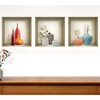 HomeRoots Set of Three Liv Faux Niche 3D Peel and Stick Wall Decals - 2 of 3