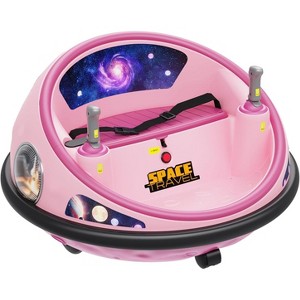 12V 2-Speed 360° Spin Ride on Car with Remote Control, Lights & Music, Space Theme Electric Bumper Car Toy Gifts for Boys & Girls Ages 1-5 - 1 of 4