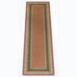 Earth Rugs Olive/ Burgundy/ Gray Oblong Braided Jute Rug – Rustic Farmhouse Handcrafted Accent Rug for Kitchen or Hallway - 1 of 1