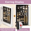 Wood Jewelry Box with Mirror, 5 - Layer Organizer, 4 Drawers for Rings, Earrings, Necklaces, White - 3 of 4