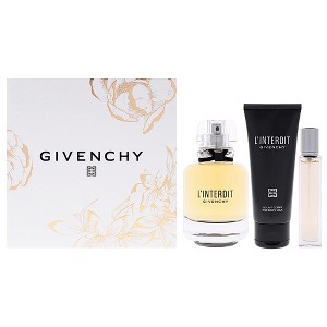 LInterdit by Givenchy for Women - 3 Pc Gift Set 2.7oz EDP Spray, 0.42oz EDP Spray (Mini), 2.5oz Body Milk - 1 of 4