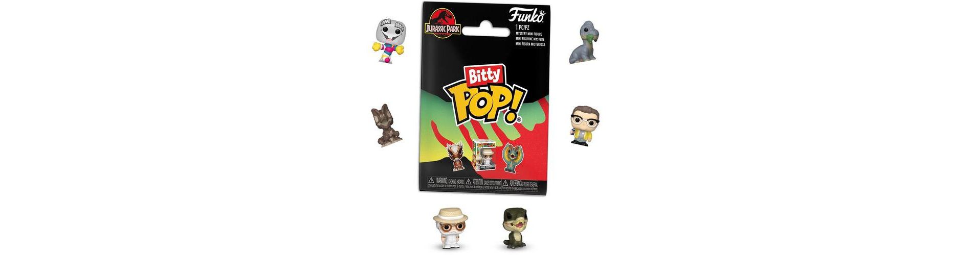 Funko - Funko Bitty POP! Singles: Jurassic Park (One Random Bitty POP! Per Purchase)