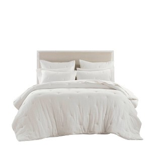 Remi cotton gauze embroidered Quilt Set - 1 of 4