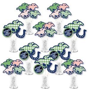 Big Dot of Happiness Kentucky Horse Derby - Horse Race Party Centerpiece Sticks - Showstopper Table Toppers - 35 Pieces - 1 of 4
