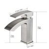 PAGED Single Hole Bathroom Sink Faucet,Waterfall Bathroom Faucets for Home Sinks - 3 of 4