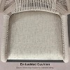 PURPLE LEAF 2 Pieces Bar Stools Patio Modern Rattan Barstools Aluminum Woven Tall Bar Chairs with Cushions for Outdoor Kitchen Island Garden - 4 of 4