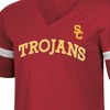 NCAA USC Trojans Women's Mesh Trim V-Neck T-Shirt - 3 of 3