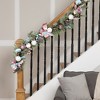 Northlight Pastel Bows and Ornaments Artificial Christmas Garland - 6' x 7" - Unlit - 2 of 4