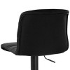 Elama 2 Piece Adjustable Fabric Bar Stool in Gray with Black Base - 3 of 4