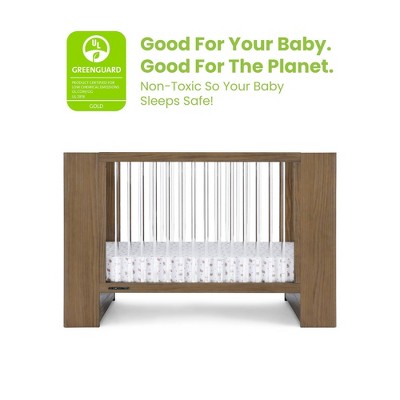 Aerin Aged Oak and Acrylic 4-in-1 Convertible Crib