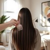 Unique Bargains Flat Handle Marble Hair Insert Comb 1 Pc - 4 of 4