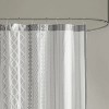 LunaLulinlk Cotton Printed Shower Curtain with Chenille - 3 of 4