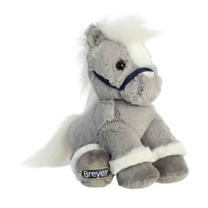 Aurora Small Bridle Buddies Horse Breyer Exquisite Stuffed Animal Grey 8.5" - 1 of 4