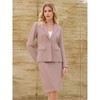 Hobemty Women Formal Office Blazer and Skirt Set Business Work Suit 2PCS - 2 of 4