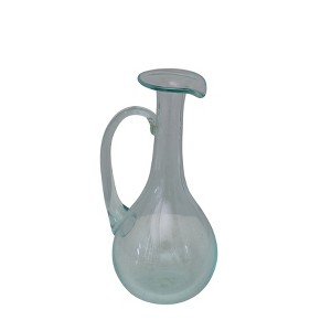 Storied Home Decorative Hand Blown Glass Pitcher, Clear - 1 of 2